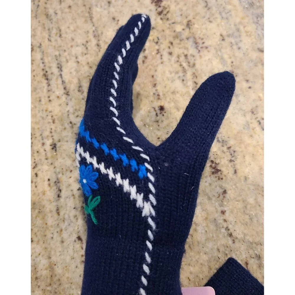 New! Vintage One Size Stretch Blue Knit 8.5
